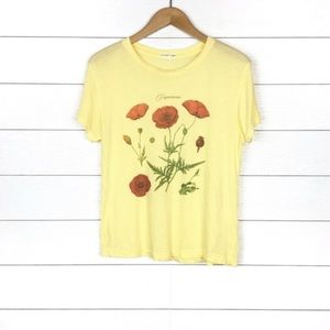 Future State Botanical Tee Yellow Poppy Graphic
